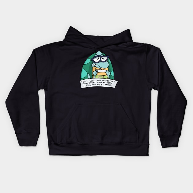 Bad Luck and Misfortune Kids Hoodie by Gurinn